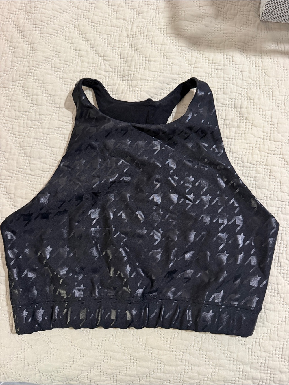 Peloton High Neck Black Women's Sports Bra